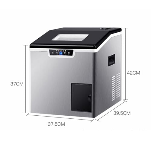 Fabricadora de Hielo y Trituradora de Hielo, Máquina para Hielo en Forma de Nugget con Panel Táctil LED, Capacidad de 1,8 L, Dispensación Automática, Operación por Toque para Fiestas, Cocina y Bar miniatura 5