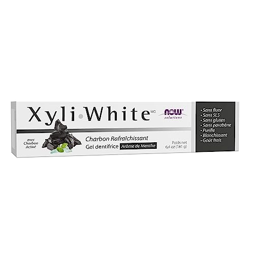 Now Solutions, Xyliwhite™ Toothpaste Gel, Charcoal Refresh With Activated Charcoal, Cleanses And Whitens, Fresh Taste, 6.4-Ounce #TOP26