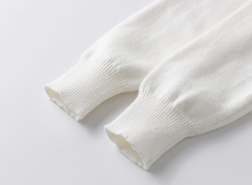 Flower Knit Embroidered Cardigan Sweater Round Neck Long Sleeve Cardigan Jacket 100% Cotton Knit Outerwear4