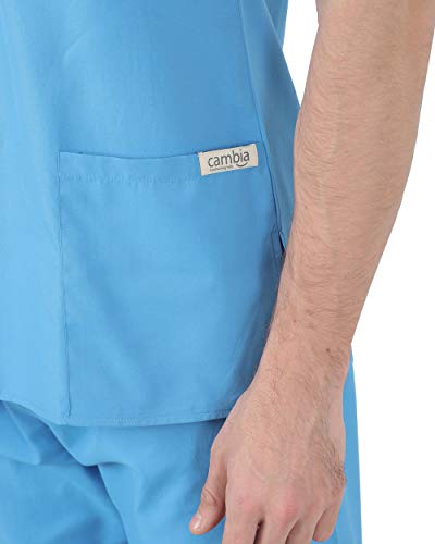 Image of Cambia Scrub Suits for Doctors Men /OT Dress Unisex (XXXXL, Blue)