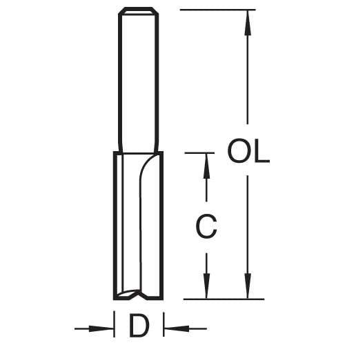 Trend Professional Leigh Dovetail Router Cutter, 1/4 Inch Shank - Image 3
