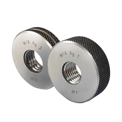 2 Pcs/Set M14 M16 M18 M20 M22 M24*3 * 2 * 1.5 * 1 * 0.5 Thread Ring Gage Gauge Go-Nogo 6G Measure(M14X1.0) miniatura 6