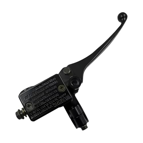 BESULEN Motorcycle Brake Pump 7/8 22mm Aluminum Alloy Handlebar Right Hand Brake Master Cylinder Lever Motorbike Replacement Accessories Universal for Motorbike Scooter