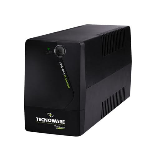 Tecnoware UPS 1200VA UK for PC/Modem, NOT for Gaming/Console, ERA PLUS UPS, Software, Protection...