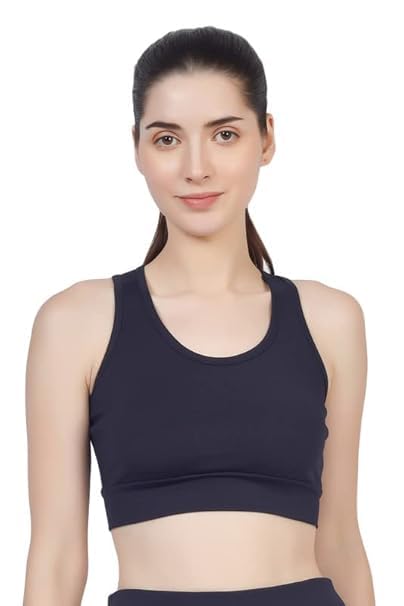 Image of Sports Bra for Women | Non-Padded High Support Gym, Yoga & Running Bra | Seamless Sweat-Wicking Polyester Workout Bra