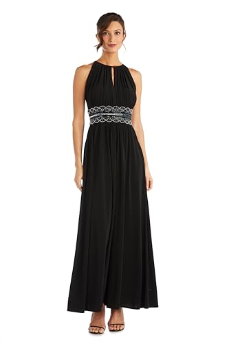 Image of R&M Richards Women's Beaded Waist Gown