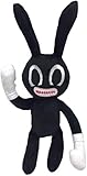 GXLXDHSH Black Cartoon Rabbit Stuffed Plush Toy,Cute Plush Doll for Kids Friends Thanksgiving...