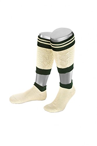 Authentic Bavarian Trachten Socks Loferl 2pcs in Grey or Nature Made in Germany (39-41(US6-8), Nature)