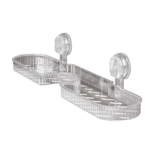 Generisch Barra de almacenamiento de grifo | Soporte multifuncional para artículos de tocador | Organizador de ducha, ventosa extraíble - Jabonera para baño, cocina para una vida más cómoda