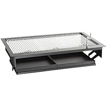 Fire Magic Firemaster Countertop Charcoal Grill without Hood 30x18 Inch, 304 Stainless Steel Outdoor BBQ Grill with Adjustable Charcoal Tray and Front Access Door 3324-3543-DS-3