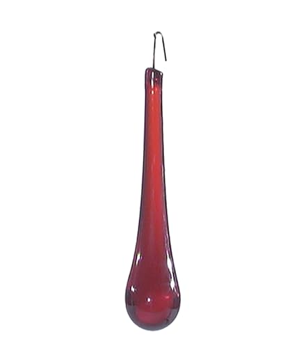 Image of B&P Lamp 3 inch Ruby Color Teardrop Pendalogue