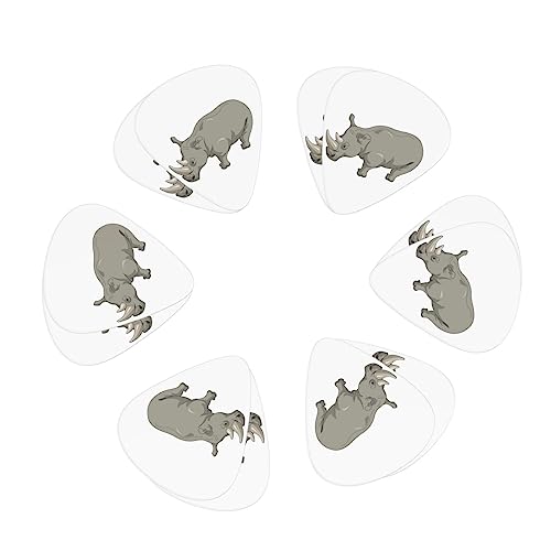 Angry Rhino Lot de 12 médiators tendance et durables pour guitare électrique et basse - Les Beatles, Paul McCartney, John Lennon, RIngo Starr, George Harrison Angry Rhino Lot de 12 médiators tendance et durables pour guitare électrique et basse – Image 3