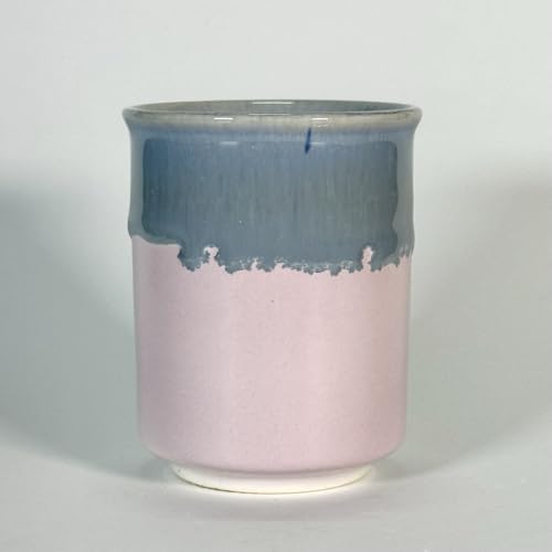 Image of SNS Handmade Ceramic Mini Tumbler Mug Set of 2 | Coffee, Tea, Iced Beverage & Juice Cup | Hot & Cold Drinkware | Aesthetic Designer Mug for Home, Office & Gifting (Blush Cloud)