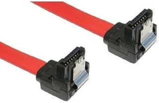 rhinocables Sata Cable II, Sata Power Splitter, Serial ATA Hard Drive Data Locking Lead, Right Angled or Straight Head (90cm, Right Angled to Right Angled)