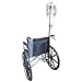 UISKOOPW Portable IV Pole for Wheelchair, IV Poles Collapsible for Traveling, IV Stand for Wheelchair IV Holder with 4 Hooks for Wheelchairs Beds Nursing Clinic Home Care Travel