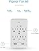 KMC 6-Outlet Surge Tap, 2 USB Ports (3.4A), 980 Joules Surge Protector, White (2 Pack)