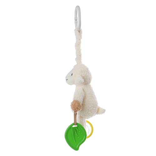 Image of Apricot Lamb Baby Stroller or Car Seat Activity and Teething Toy, Features Plush Lamb Sheep Character, Gentle Rattle Sound & Soft Teether, 8.5 Inches