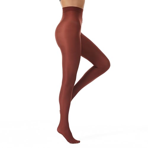 Image of Frola Shaping Tights for Women 70D Shimmery Pantyhose for Dance Ballet Glitter Socks