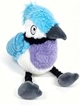 Pup & Flock Premium Stuffed Plush Dog Toys, Interactive - Squeaky, Crinkly, Tug of War - Soft & Durable, Tough Materials for Small, Medium & Large Breeds, Designed in Canada - Blue Jay