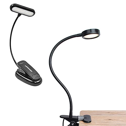 Lepower 9 Led Book Light Clip On Reading Light, Portable Music Stand Light+Night Light Clip On For Desk #TOP4