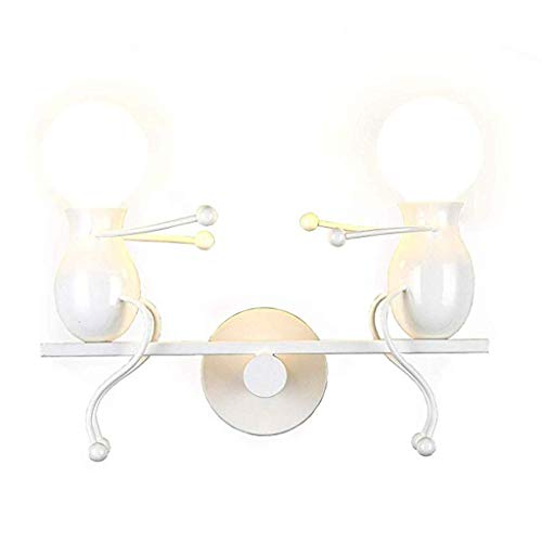 Applique murale LED blanche lampe moderne de chevet et salon