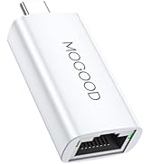 MOGOOD USB C to Ethernet Adapter Type-C to RJ45 Gigabit Ethernet Adapter RJ45 to USB C,Thunderbol...