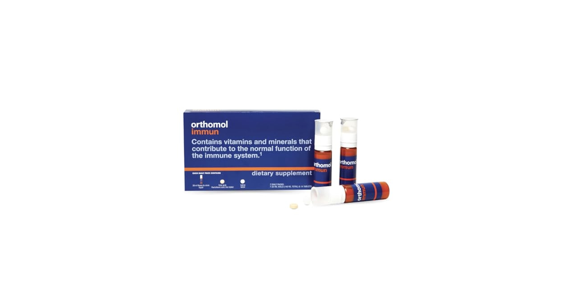 Amazon.com: Orthomol Immun Vial, Daily Liquid Immune Support