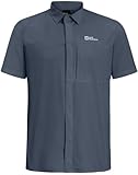 Jack Wolfskin Vandra S/S Shirt M Camisa, Midnight Sky, Extra-Large Hombres
