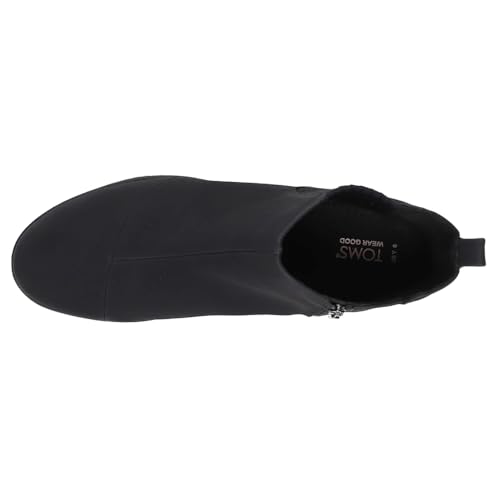 TOMS Kids Girls Charlie Round Toe Pull On Casual Boots Ankle - Black4