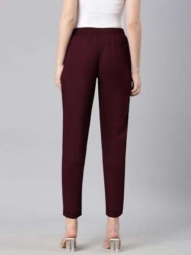 Image of TWIN BIRDS Women Viscose Cotton Kurti Pants | Stretch Ethnic Daily Trousers