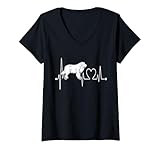 Photo Gallery donna great pyrenees dog heartbeat ecg funny my dogs are my cardio maglietta con collo a v Photo Gallery donna great pyrenees dog heartbeat ecg funny my dogs are my cardio maglietta con collo a v