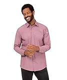 Chef Works Men's Chambray Shirt, Dusty Rose, Large