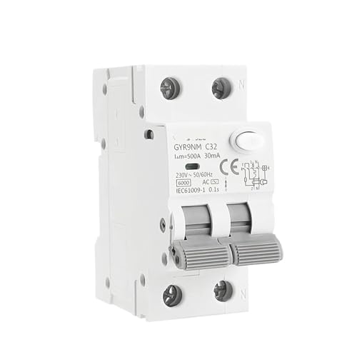 Disjoncteur Magnétique RCBO 2P pour sécuriser les circuits électriques 25A 100mA