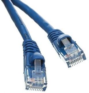 Cat5e Blue Copper Ethernet Patch Cable, Snagless/Molded Boot, POE Compliant, 4 Foot