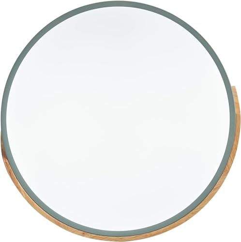 Plafonnier rond LED en bois vert moderne de 50cm pour salon - 6