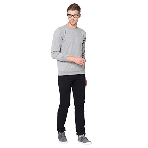 Image of Rigo Fleece Printed Round Neck Sweatshirt for Men | Full Sleeves Sweatshirt for Men | Casual Wear & Stylish Sweatshirts for Men