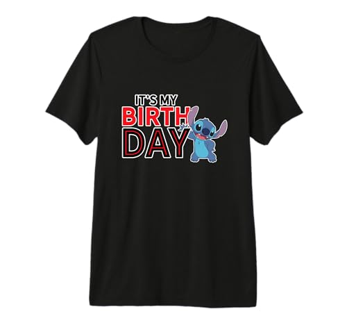 T-shirt Stitch haut de gamme avec coton premium doux pour anniversaire Disney
