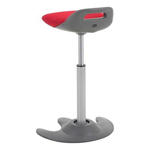 Image of Learniture Sit-to-Stand Active Motion Perch Stool, Red /Grey Seat LNT-NES3021RD-SO