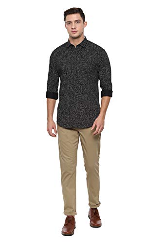 Image of Van Heusen Men's Printed Slim Fit Casual Shirt