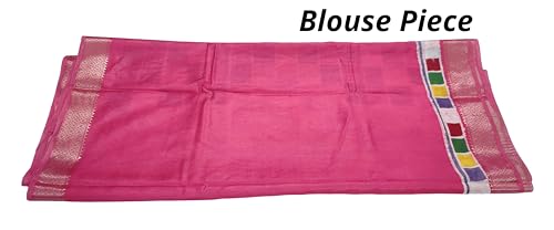 Drapify pink maheshwari silk saree – image 7
