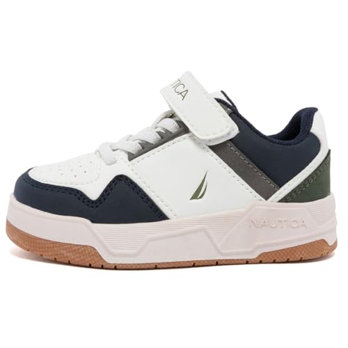 Image of Nautica Kids Adjustable Strap Shoes | Comfortable Casual Sneakers for Boys and Girls, Toddlers & Little Kids