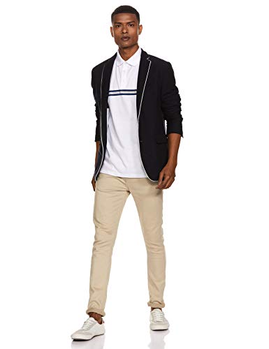 Image of Calvin Klein Men's Liquid Touch Polo Stripe with UV Protection