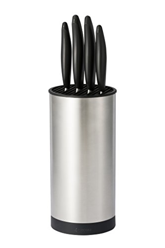 Kyocera 5 Piece Ceramic Knife Block Set,White Blade Sizes: 5.5", 5", 4.5", 3", Stainless #TOP3