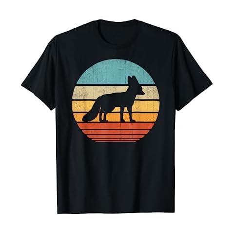 Fennec Fox Retro Vintage 60s 70s Men Women Gift Animal Lover T-Shirt Cover