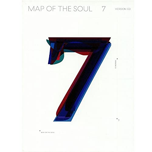 K-POP BTS - MAP of The Soul : 7, Version 3 Cover incl. Album, Folded Poster, Extra Photocards Set