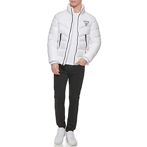 Image of GUESS Men's Midweight Logo Oversized Zip Puffer