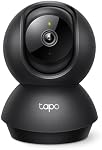 TP-Link Tapo 2K Pan/Tilt Indoor Security Camera for Baby Monitor, Pet Camera, Motion Detection & Tracking, 2-Way Audio, Cloud & SD Card Storage, Works w/Alexa & Google Home, Black, Tapo C211