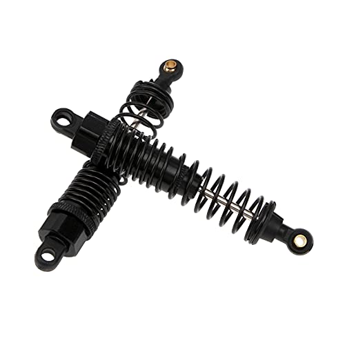 2Pcs Aluminum Shock Absorber Damper 166004 Compatible with Redcat Shockwave Sandstorm Tornado Epx/PRO S30 HSP 94106 94107 RC Off Road Buggy Truck (Black)