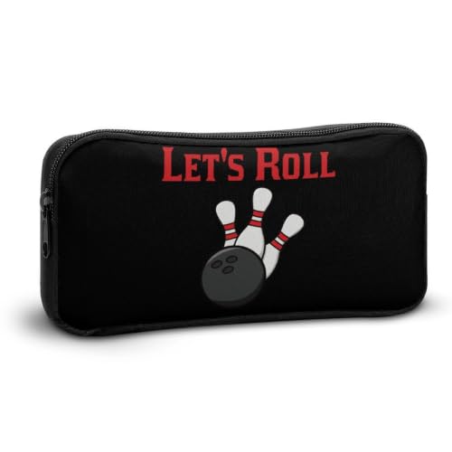 Trousse à crayons Bowling Let's Roll, grand format, esthétique, avec marque – vue 7