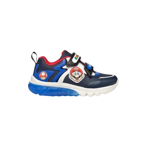Geox J CIBERDRON Boy I, Zapatillas, Navy/Royal, 31 EU